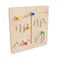 Flash Furniture Bright Beginnings Commercial Grade STEAM Wall Activity Board with Natural Finish and Multicolor Accents, Maze Motor Skills MK-ME14337-GG - alternate 1